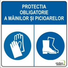 Protectie maini si picioare 14x14cm